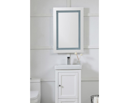 Elegant Wall Mirror - Clear/Warm White, D 20", H 30" (MRE-6011)