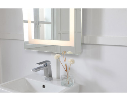 Elegant Wall Mirror - Clear/Warm White, D 20", H 30" (MRE-6011)