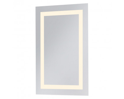 Elegant Wall Mirror - Clear/Warm White, D 20", H 30" (MRE-6011)