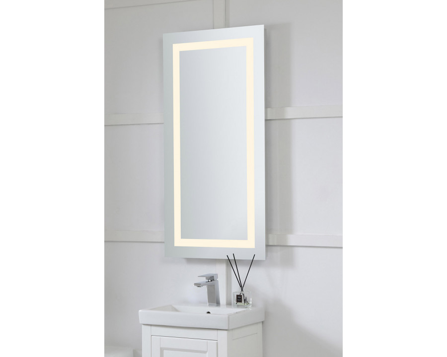 Elegant Wall Mirror - Clear/Warm White, D 20", H 40" (MRE-6012)