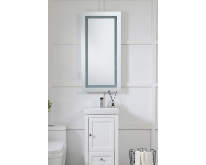 Elegant Wall Mirror - Clear/Warm White, D 20", H 40" (MRE-6012)