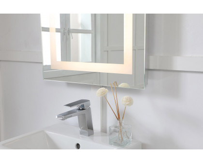 Elegant Wall Mirror - Clear/Warm White, D 20", H 40" (MRE-6012)