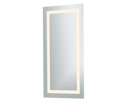 Elegant Wall Mirror - Clear/Warm White, D 20", H 40" (MRE-6012)