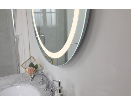 Elegant Wall Mirror - Clear/Warm White, D 30", H 30" (MRE-6015)