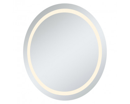 Elegant Wall Mirror - Clear/Warm White, D 30", H 30" (MRE-6015)