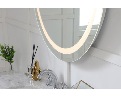 Elegant Wall Mirror - Clear/Warm White, D 36", H 36" (MRE-6016)