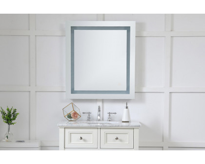 Elegant Wall Mirror - Clear/Warm White, D 28", H 28" (MRE-6020)