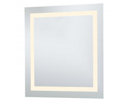 Elegant Wall Mirror - Clear/Warm White, D 28", H 28" (MRE-6020)