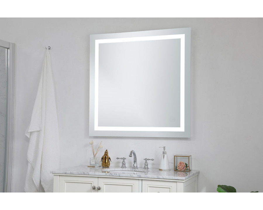 Elegant Wall Mirror - Clear/Cold White, D 36", H 36" (MRE-6030)