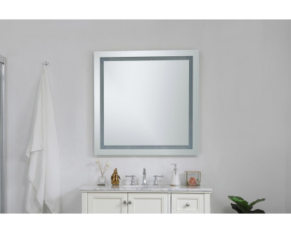 Elegant Wall Mirror - Clear/Cold White, D 36", H 36" (MRE-6030)