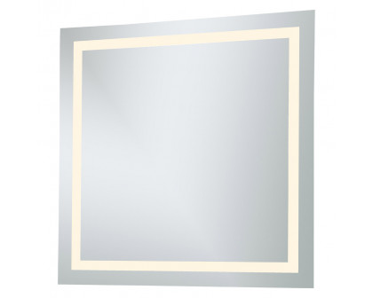 Elegant Wall Mirror - Clear/Warm White, D 36", H 36" (MRE-6040)