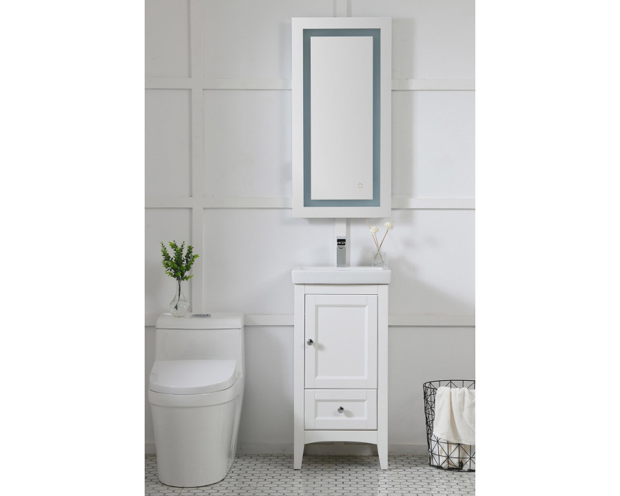 Elegant Wall Mirror - Clear, D 18", H 36" (MRE11836)