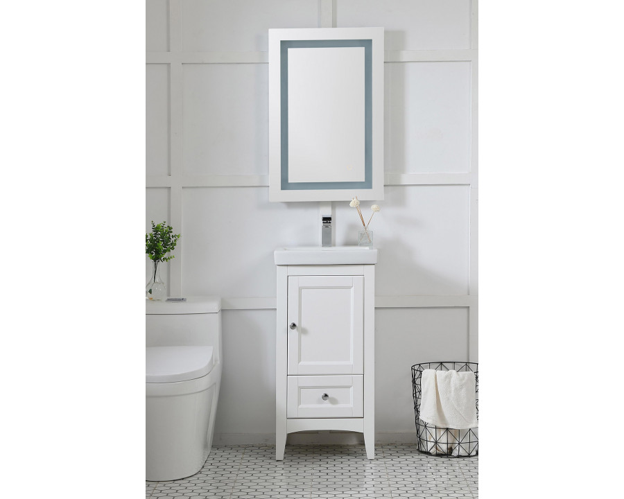 Elegant Wall Mirror - Clear, D 20", H 30" (MRE12030)