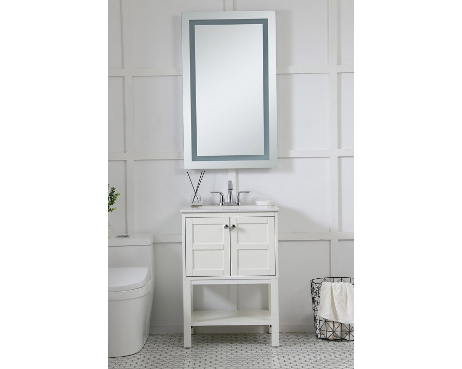 Elegant Wall Mirror - Clear, D 24", H 40" (MRE12440)