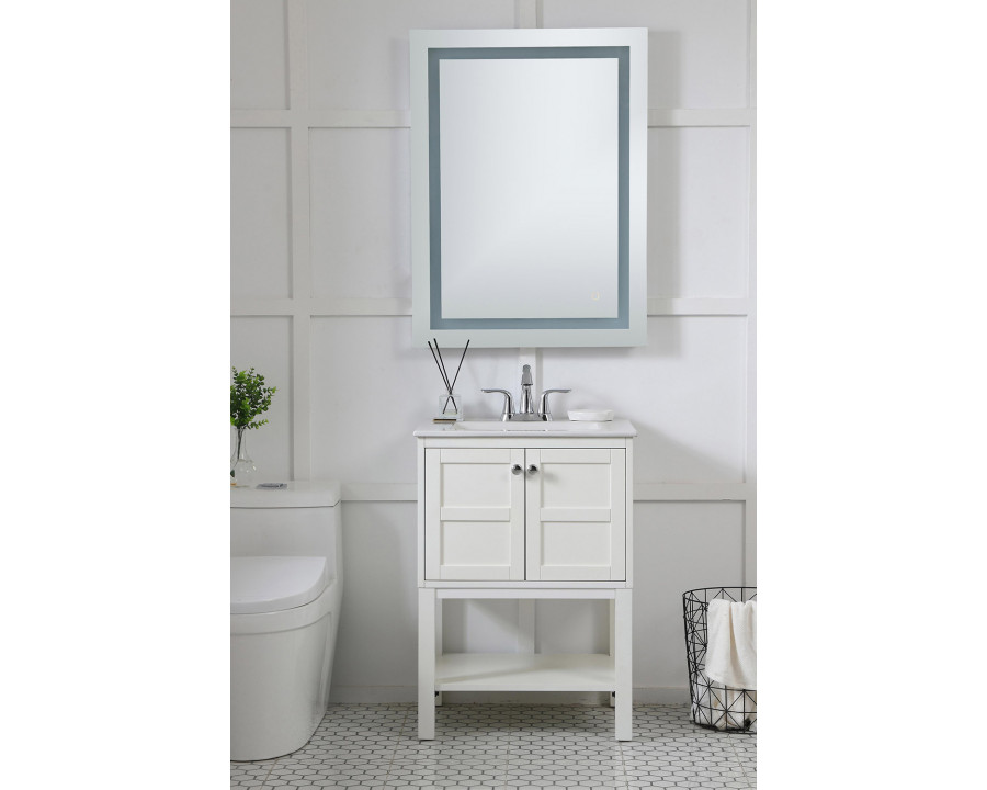 Elegant Wall Mirror - Clear, D 27", H 36" (MRE12736)