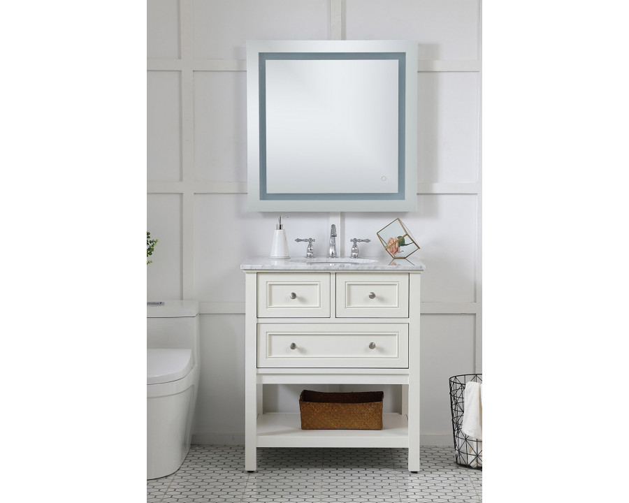 Elegant Wall Mirror - Clear, D 30", H 30" (MRE13030)