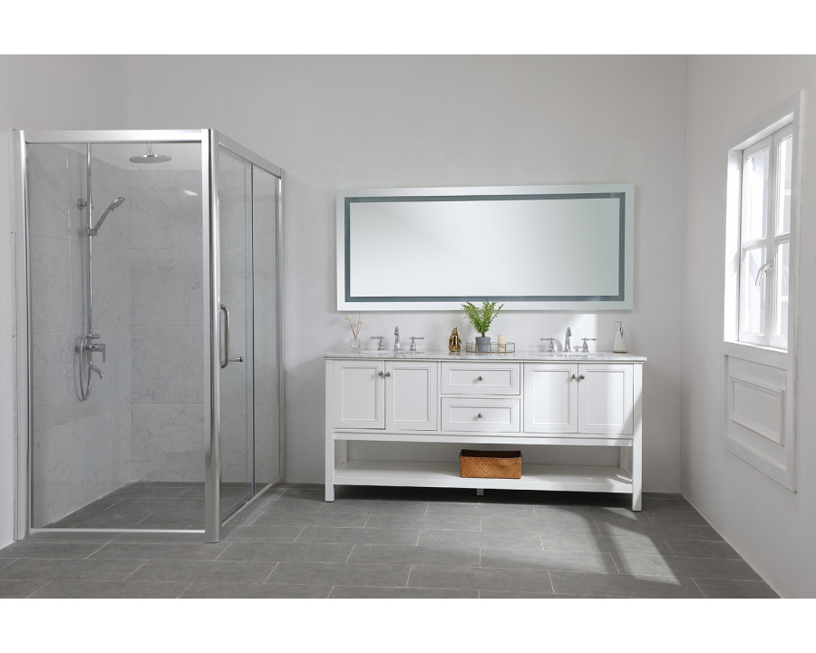 Elegant Wall Mirror - Clear, D 72", H 30" (MRE13072)