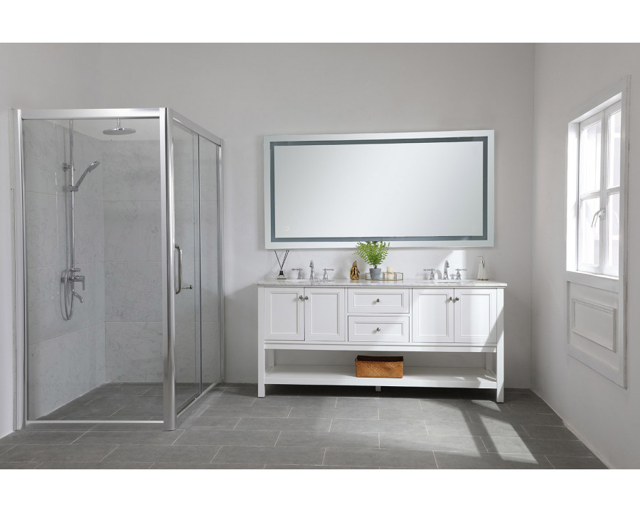 Elegant Wall Mirror - Clear, D 72", H 36" (MRE13672)