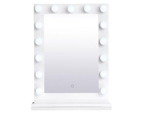 Elegant Wall Mirror - White, D 24", H 32" (MRE32432WH)