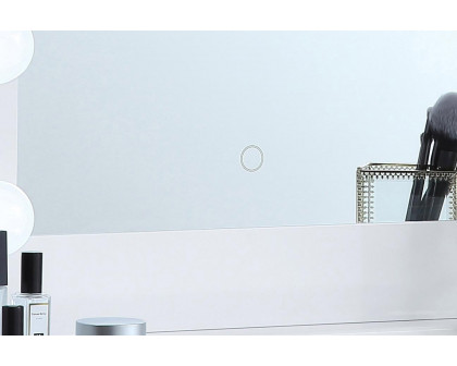 Elegant Wall Mirror - White, D 24", H 32" (MRE32432WH)