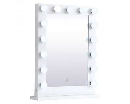 Elegant Wall Mirror - White, D 24", H 32" (MRE32432WH)