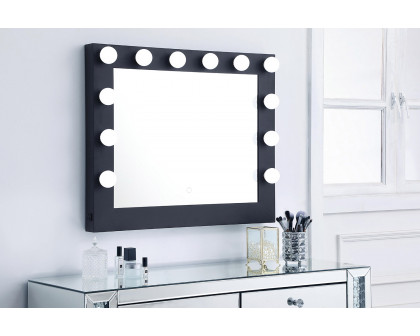 Elegant Wall Mirror - Black, D 32", H 26" (MRE33226BK)