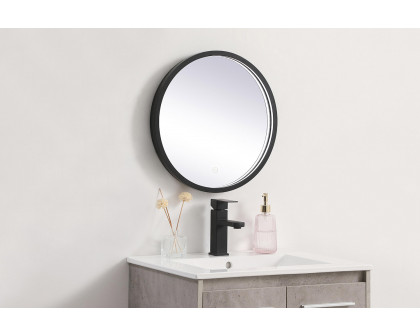 Elegant Wall Mirror - Black, L 18" (MRE6018BK)