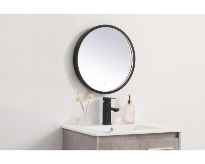 Elegant Wall Mirror - Black, L 18" (MRE6018BK)