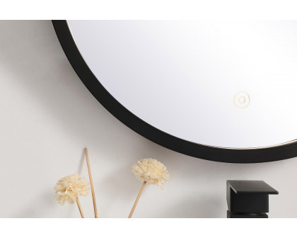 Elegant Wall Mirror - Black, L 18" (MRE6018BK)