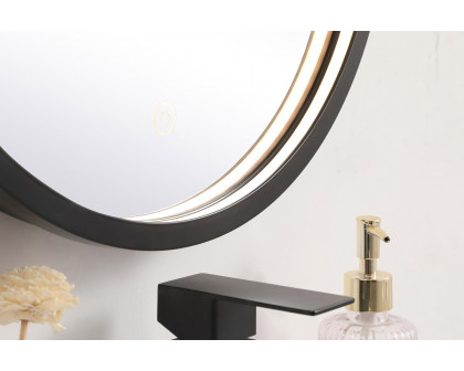 Elegant Wall Mirror - Black, L 18" (MRE6018BK)