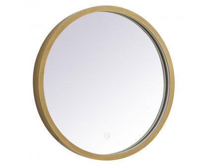 Elegant Wall Mirror - Brass, L 18" (MRE6018BR)