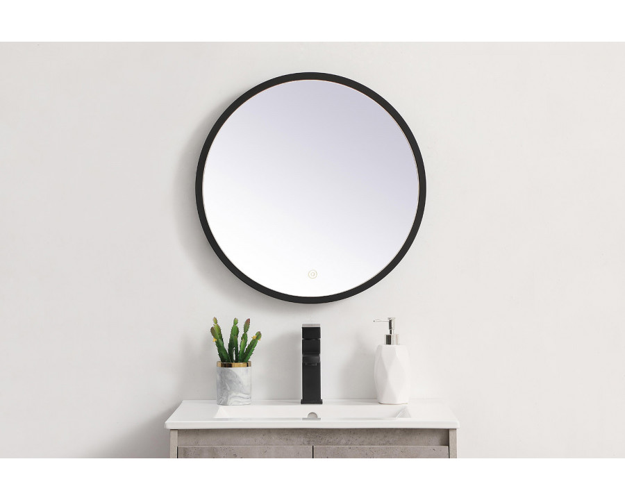 Elegant Wall Mirror - Black, L 21" (MRE6021BK)