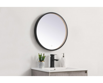 Elegant Wall Mirror - Black, L 21" (MRE6021BK)