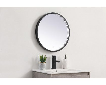 Elegant Wall Mirror - Black, L 21" (MRE6021BK)