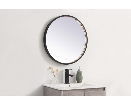 Elegant Wall Mirror - Black, L 24" (MRE6024BK)