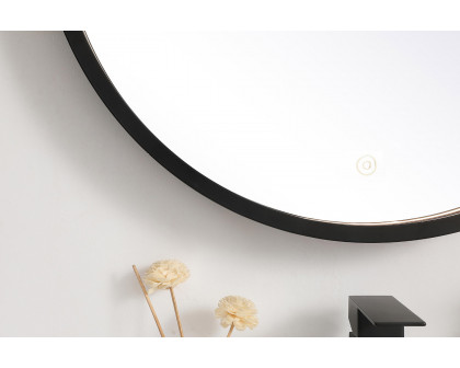 Elegant Wall Mirror - Black, L 24" (MRE6024BK)