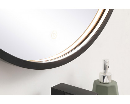 Elegant Wall Mirror - Black, L 24" (MRE6024BK)