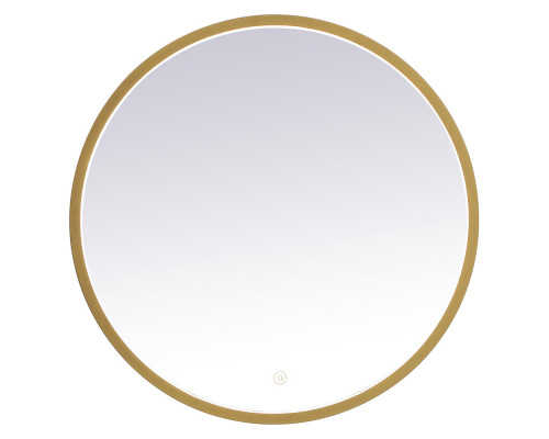 Elegant Wall Mirror - Brass, L 24" (MRE6024BR)