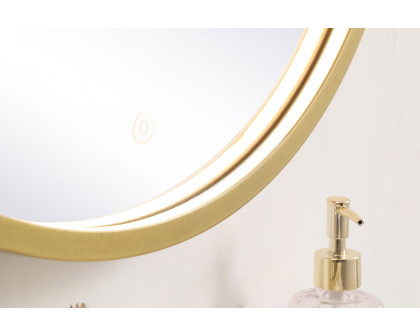 Elegant Wall Mirror - Brass, L 24" (MRE6024BR)