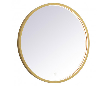 Elegant Wall Mirror - Brass, L 24" (MRE6024BR)