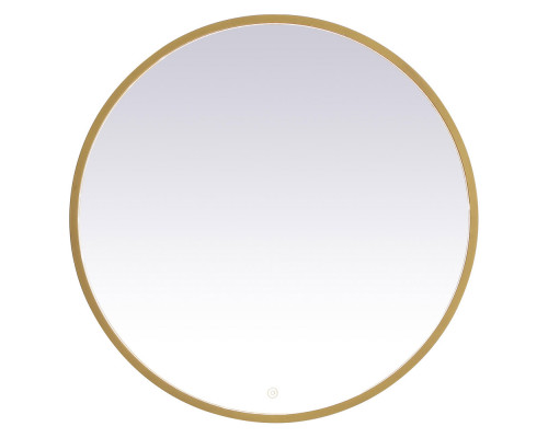 Elegant Wall Mirror - Brass, L 32" (MRE6032BR)