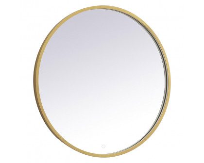 Elegant Wall Mirror - Brass, L 32" (MRE6032BR)