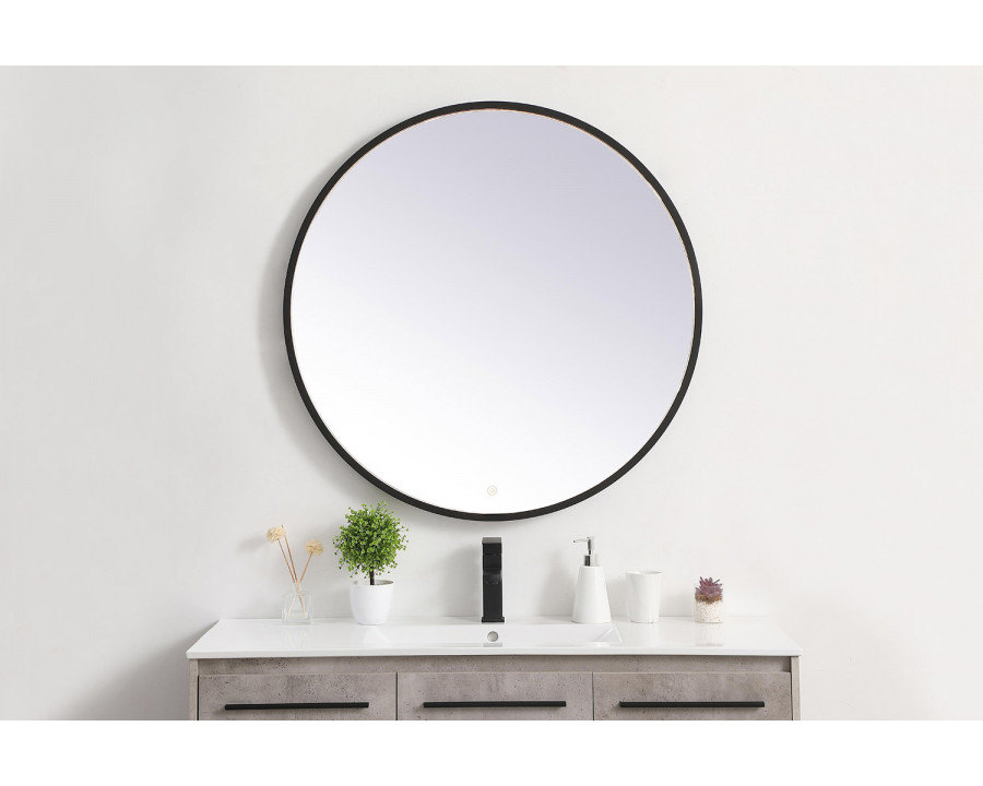 Elegant Wall Mirror - Black, L 36" (MRE6036BK)