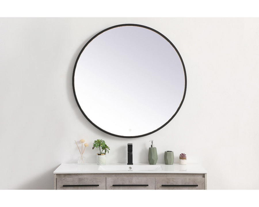 Elegant Wall Mirror - Black, L 39" (MRE6039BK)