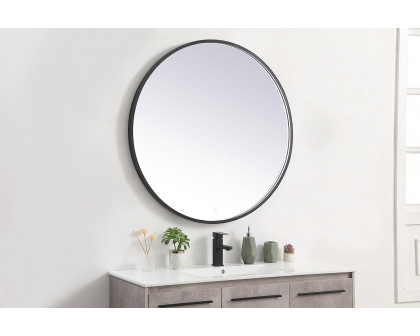 Elegant Wall Mirror - Black, L 39" (MRE6039BK)