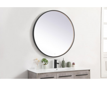 Elegant Wall Mirror - Black, L 39" (MRE6039BK)