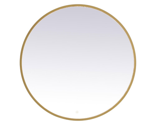 Elegant Wall Mirror - Brass, L 39" (MRE6039BR)