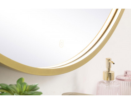 Elegant Wall Mirror - Brass, L 39" (MRE6039BR)