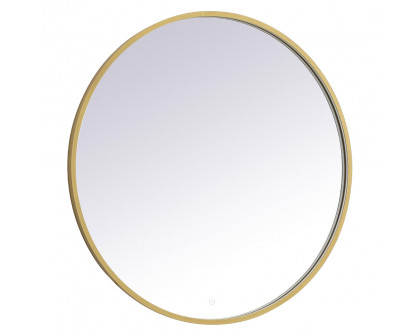 Elegant Wall Mirror - Brass, L 39" (MRE6039BR)