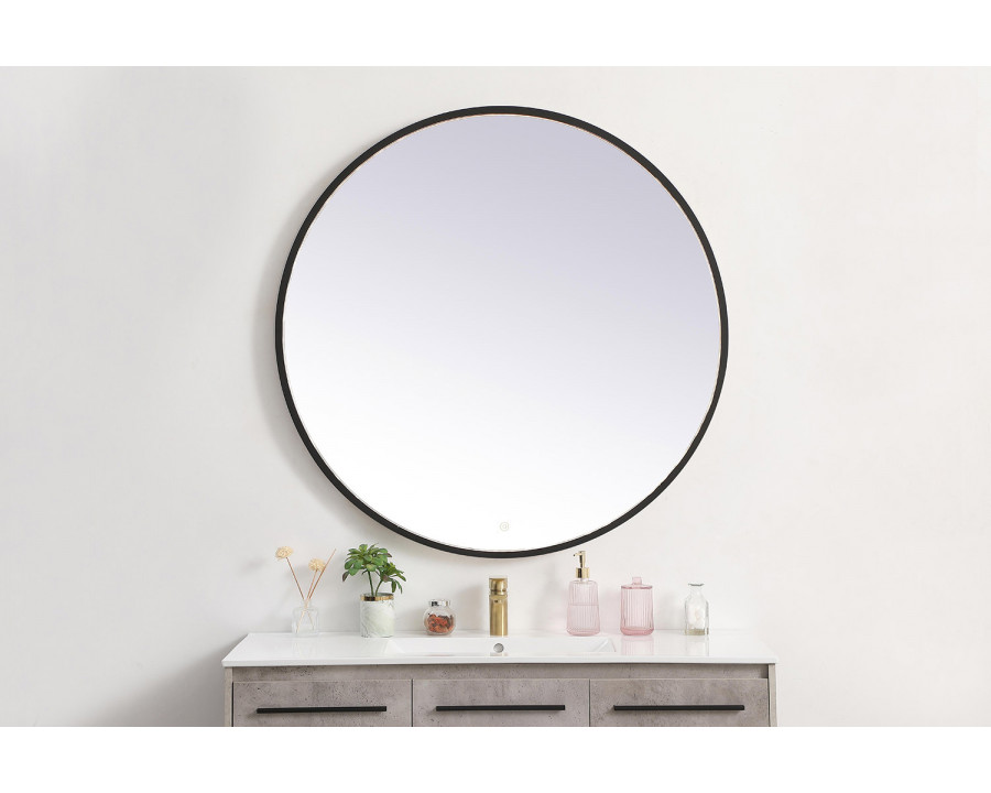 Elegant Wall Mirror - Black, L 42" (MRE6042BK)